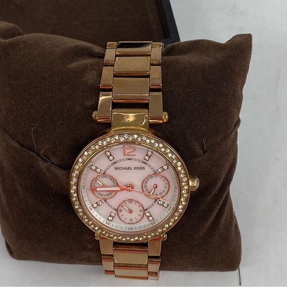 Michael KORS Women’s PARKER ROSE GOLD LADIES WATCH MK5616 - Picture 1 of 7